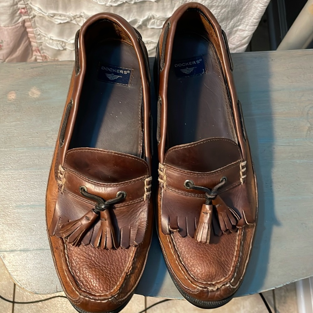 Dockers men’s loafers with tassel … leather size 12.
